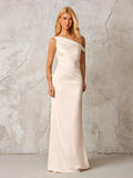 One Shoulder Satin Maxi Dress - View 11 | WEUXS