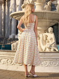 Floral print midi dress - View 14 | WEUXS