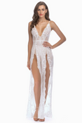 High Slit Backless Boho Cocktail Gown - Dress In Beauty