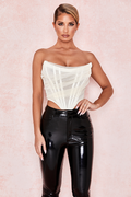 Mesh Boned Corset Top - Dress In Beauty