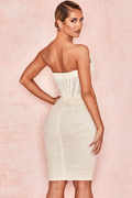 Mesh Strapless Corset Dress - Dress In Beauty