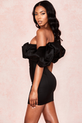 Satin Ruffle Strapless Dress - Dress In Beauty