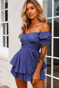 Boho Off Shoulder Romper - Dress In Beauty