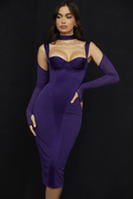 Corset Midi Dress - Dress In Beauty