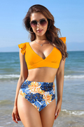 High Waist Ruffled Bikini | Dress In Beauty