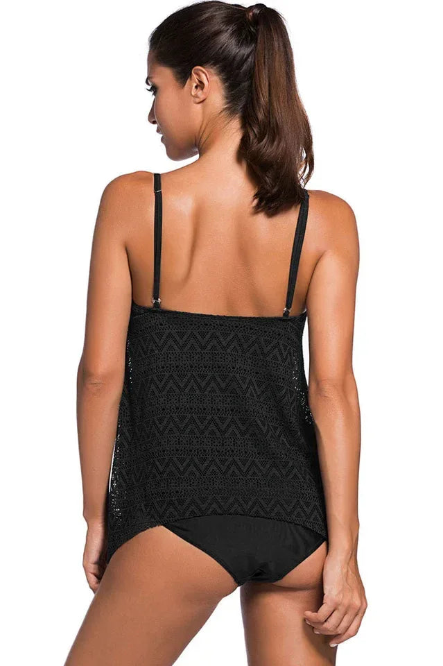 Women's Lace Tankini Swimsuit - View 9 | WEUXS