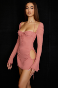 Cutout Halter Mini Dress | Dress In Beauty