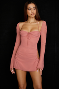 Cutout Halter Mini Dress | Dress In Beauty