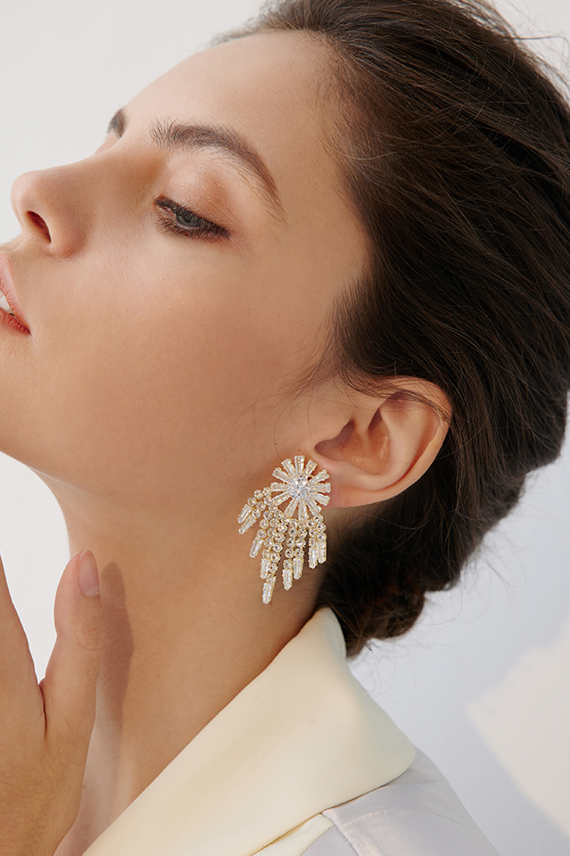 Sparkling Baroque Earrings | Dress In Beauty