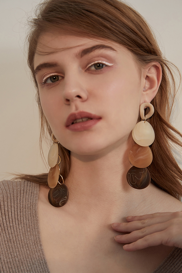 Acrylic Long Earrings | Dress In Beauty