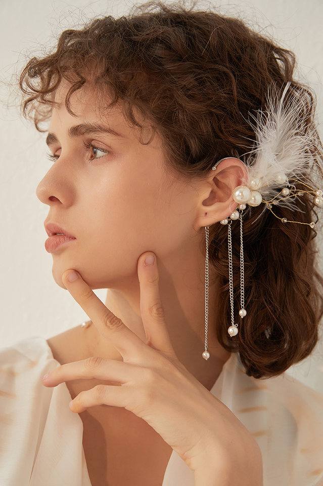 Feather Tassel Earrings | Dress In Beauty