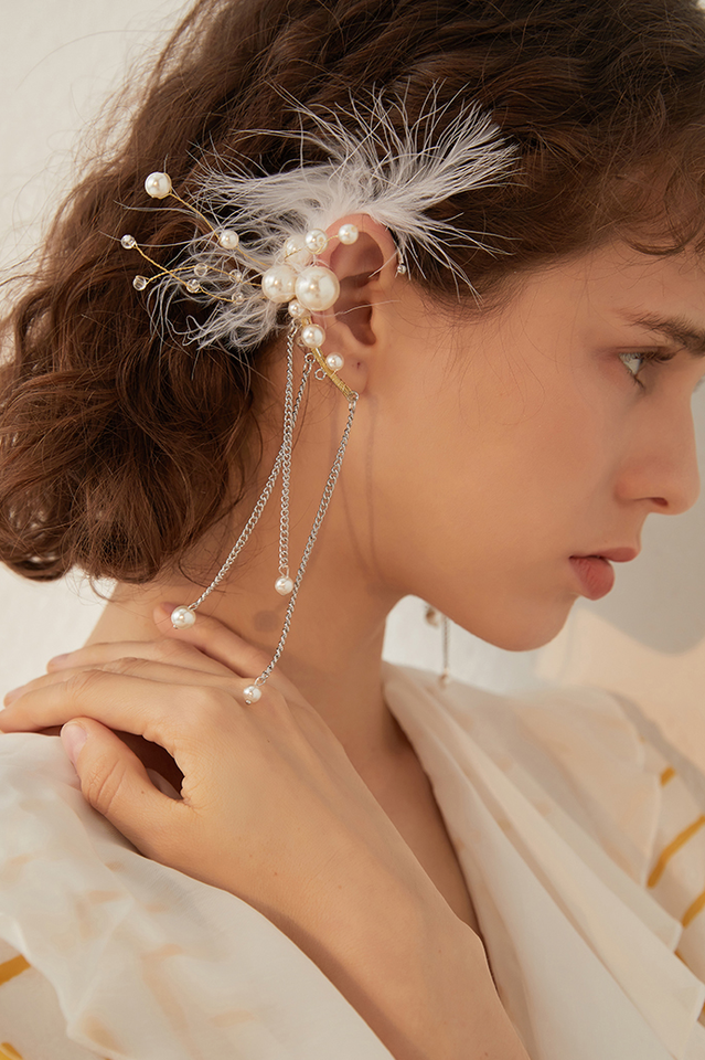 Feather Tassel Earrings | Dress In Beauty