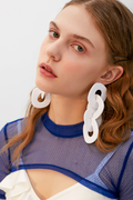 Acrylic Geometric Long Earrings | Dress In Beauty
