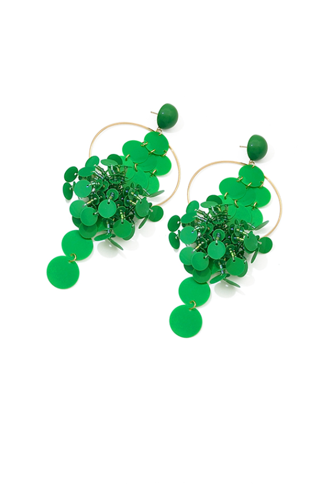 Sequin Tassel Earrings | Dress In Beauty