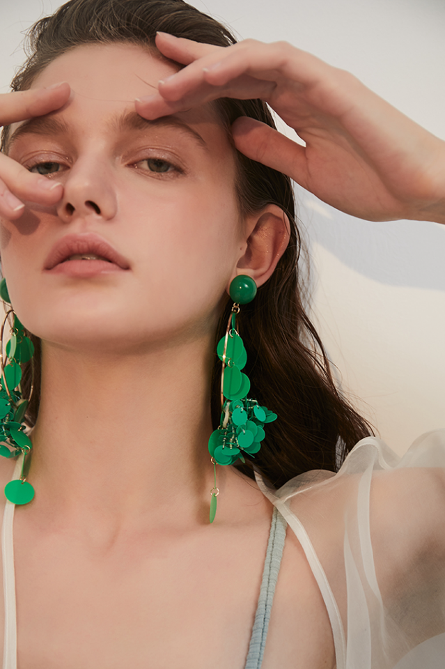 Sequin Tassel Earrings | Dress In Beauty