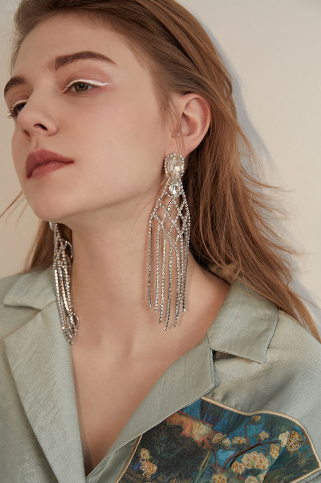 Diamante Statement Earrings | Dress In Beauty