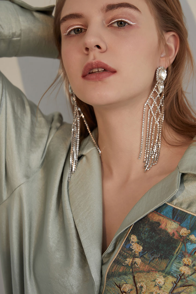 Diamante Statement Earrings | Dress In Beauty