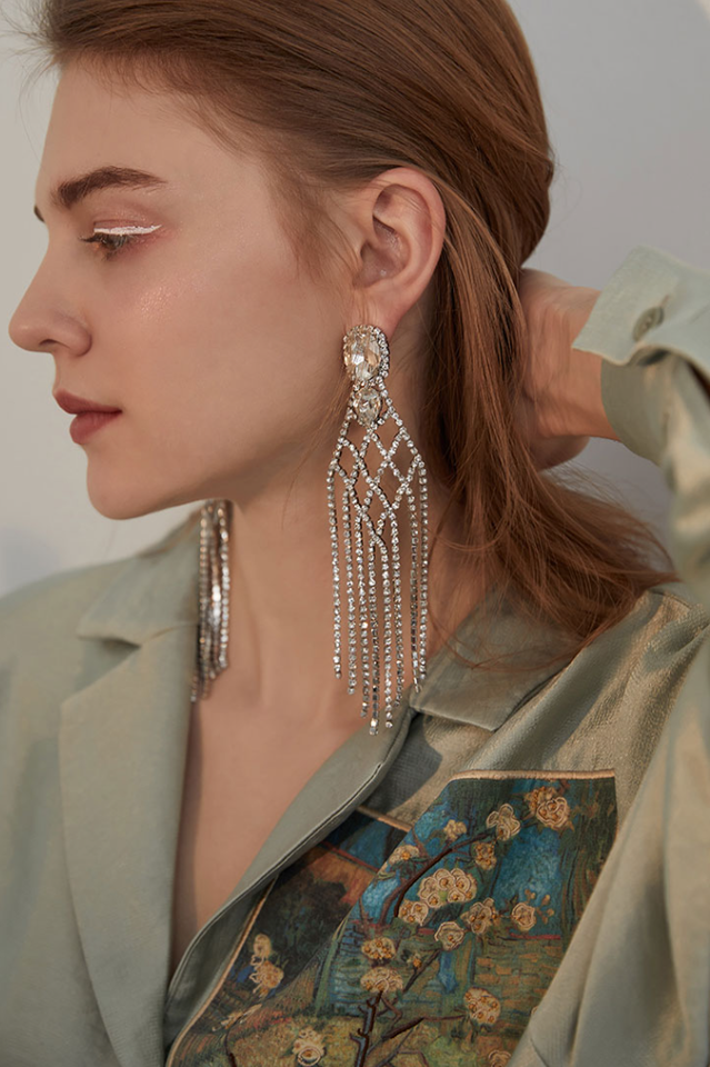 Diamante Statement Earrings | Dress In Beauty