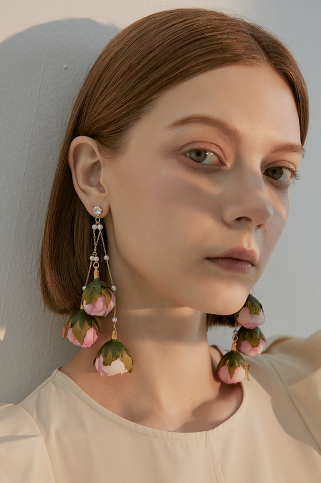 Rose Tassel Earrings | Dress In Beauty