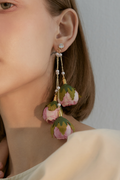 Rose Tassel Earrings | Dress In Beauty