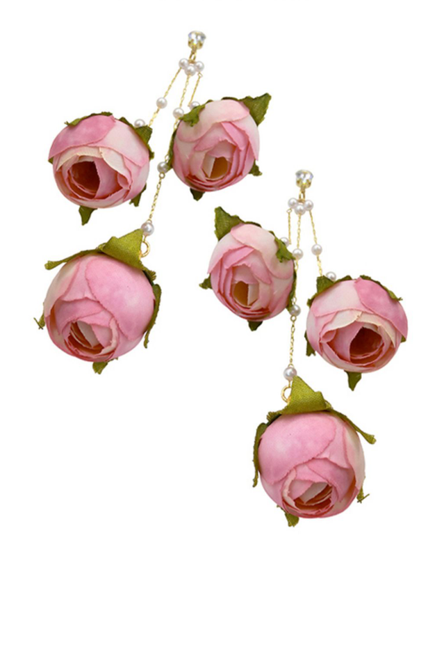 Rose Tassel Earrings | Dress In Beauty