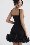 Black Ruffle Hem Dress | Dress In Beauty