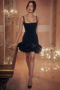 Black Ruffle Hem Dress | Dress In Beauty