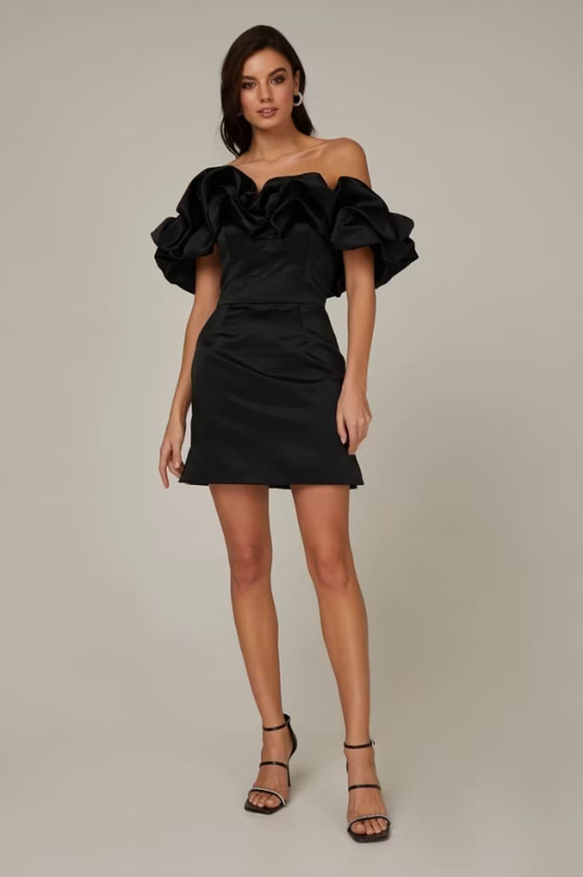 Elastic Mystic Satin Dress | Dress In Beauty