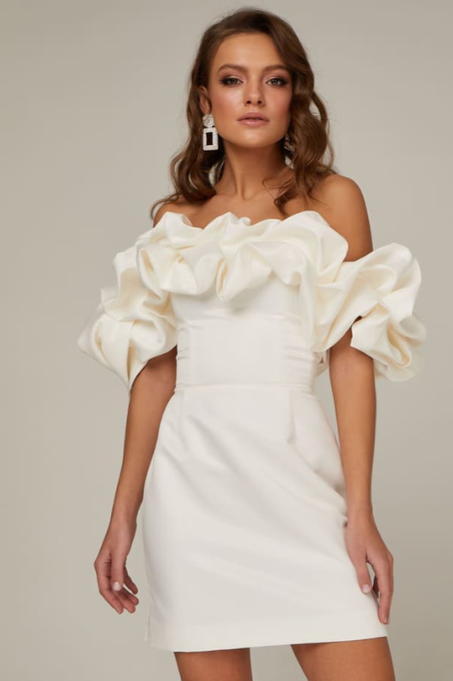 Elastic Mystic Satin Dress | Dress In Beauty