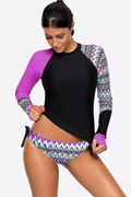 Vansa Printed Long Sleeve Swimsuit Set | Dress In Beauty