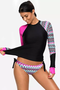 Vansa Printed Long Sleeve Swimsuit Set | Dress In Beauty