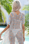 Multicolored Openwork Tassel Slit Cover-Up | Dress In Beauty