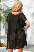 Openwork Plunge Dolman Sleeve Cover Up Dress | Dress In Beauty