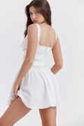 White Lace Trim Mini Dress | Dress In Beauty