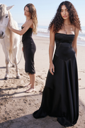 Anabella Black Lace Up Maxi Dress | Dress In Beauty