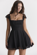 Kaia Black A-Line Mini Dress | Dress In Beauty