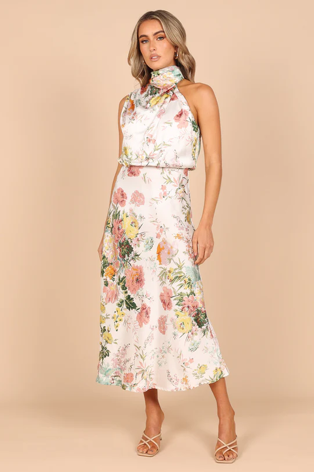 Anabelle Halter Neck Midi Dress | Dress In Beauty