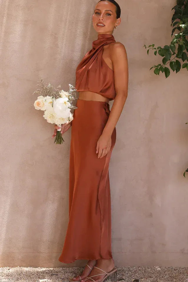 Esther Top + Maxi Skirt Set - WEUXS