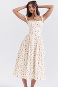Tatiana Rose Print Midi Sundress | Dress In Beauty