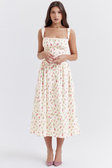 Tatiana Rose Print Midi Sundress | Dress In Beauty