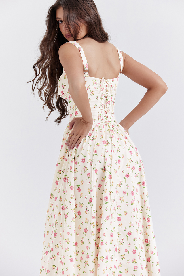 Tatiana Rose Print Midi Sundress | Dress In Beauty