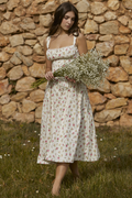 Tatiana Rose Print Midi Sundress | Dress In Beauty