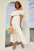 Tulum Off Shoulder Eyelet Dress | Dress In Beauty