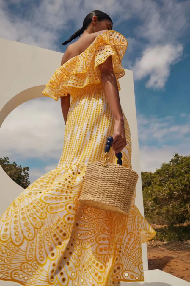 Tulum Off Shoulder Eyelet Dress | Dress In Beauty