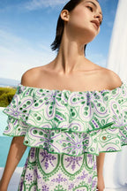 Isabella Bardot Cotton Broderie Anglaise Dress - View 6 | WEUXS