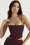 Chantelle Burgundy Satin Bra | Dress In Beauty