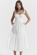 Elia White Broderie Anglaise Midi Dress | Dress In Beauty