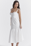 Elia White Broderie Anglaise Midi Dress | Dress In Beauty