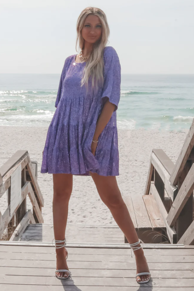 My Queen Sequin Baby Doll Dress | Dress In Beauty