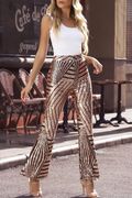 Sequin High Rise Flare Pants | Dress In Beauty